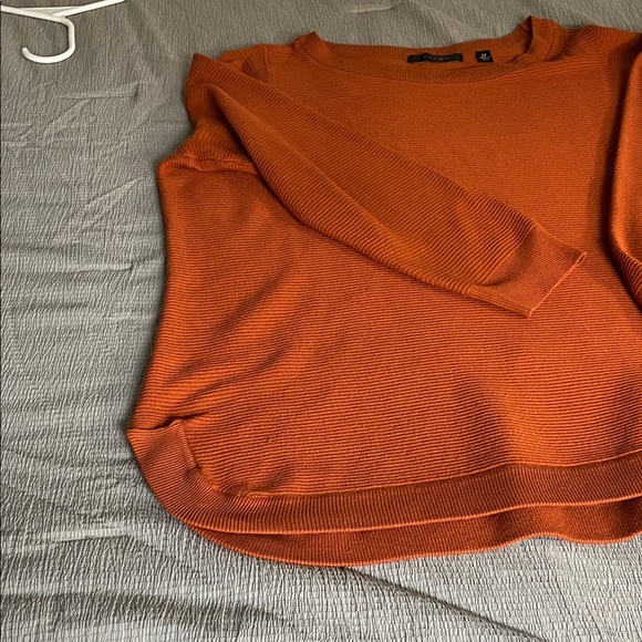 Cyrus Vibrant Orange Crew Neck Sweater - Picture 4 of 5